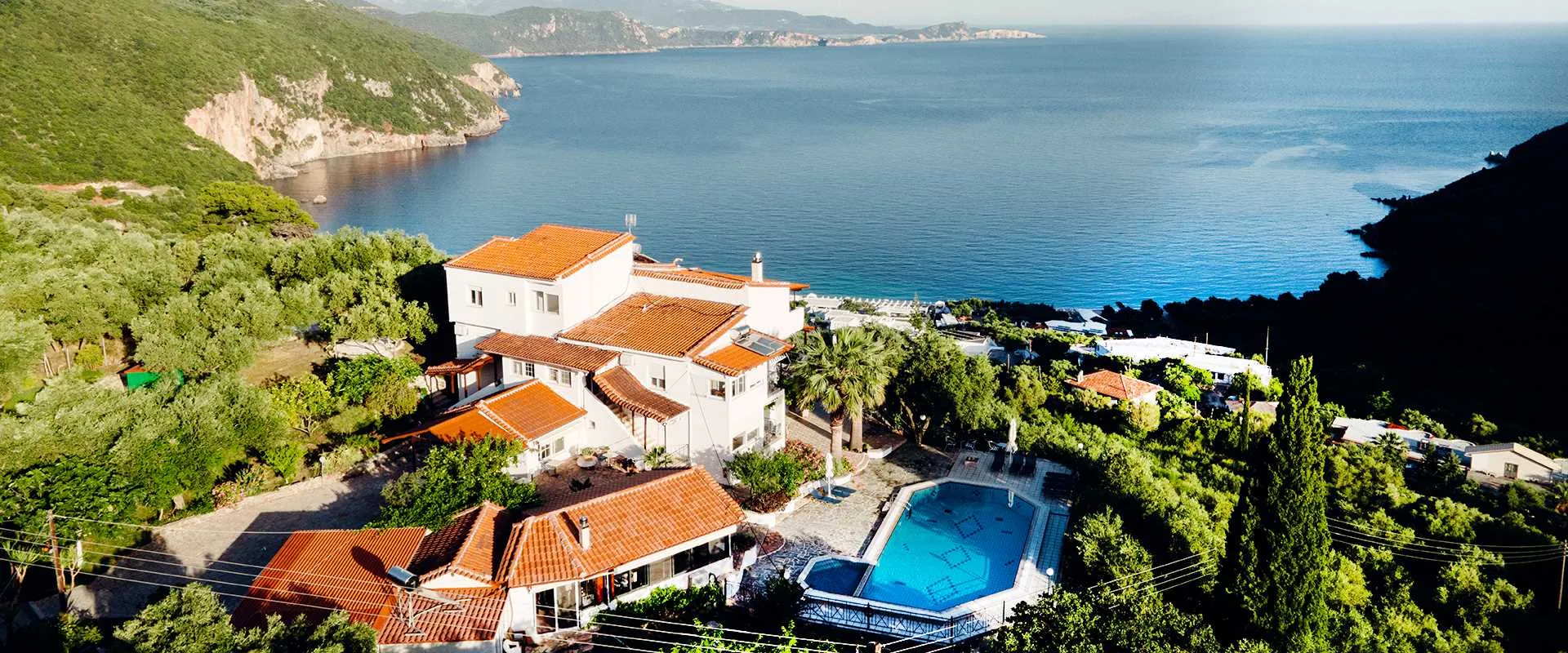 Top view of Villa Kalithtea